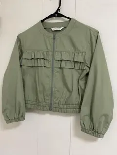 ショパン　CHOPIN 140 フリル付きブルーコットンジャケット　アウター