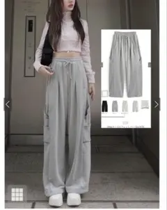 2wayカーゴスウェットパンツ