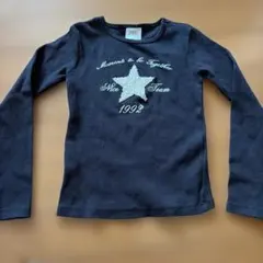 ZARA パール　星　黒　ロンT