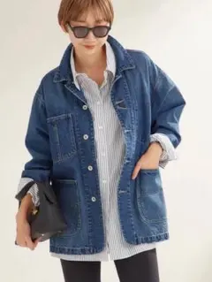 美品プラージュplage coverall 36 デニムジャケット - メルカリ
