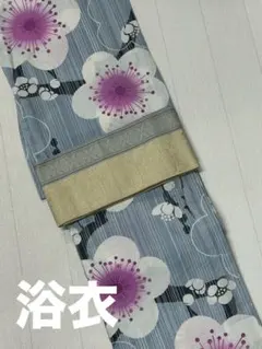 アンティーク 手縫い 総絞り レトロ 紺色 花柄 夏着物 大人浴衣 有松