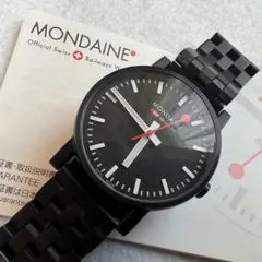 2026年最新】MONDAINE 文字盤カラー：ブラック 腕時計(クォーツ)の人気