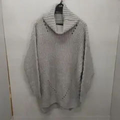 レイカズン グレー タートルセーター