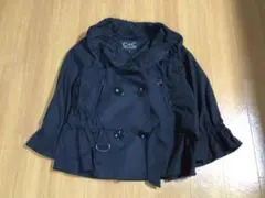 ✳︎クードシャンス　ショート丈　ダブルブレスト　ジャケット　羽織　36 黒✳︎