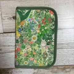 ふんわりフラットポーチ ボタニカルフラワー ユキエモン ハンドメイド