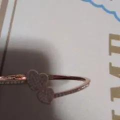 ハート型ローズゴールドバンドル