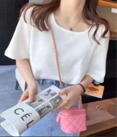 Futier land スクエアネックワッフルカットソーのサムネイル