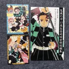 集英社 吾峠呼世晴 鬼滅の刃 17巻&短編集 特典 アニメイト限定8P小冊子