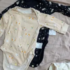 犬と星柄ロンパース 70cm　2セット