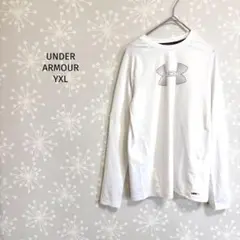 アンダーアーマー カットソー 長袖 ヒートギア ロゴ入り スポーツ　速乾インナー