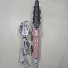 ピンク カールヘアアイロン 温度調整機能付き