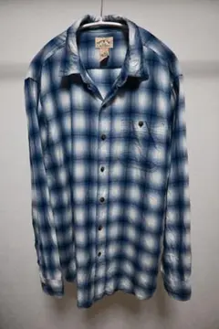 古着　blue mountain オンブレチェックシャツ　カートコバーン