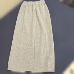 ナチュラルクチュールグレー ロングタイトスカート ウエストゴムFサイズのサムネイル