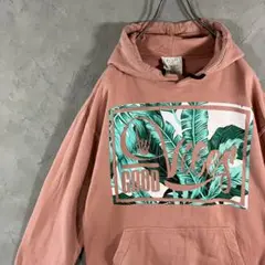 ヴィンテージ　パーカー　ビッグプリント　スリーブプリント　ボタニカル　IW14