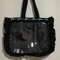 ザッカマート 痛バ A3 黒 ブラック A3フリルデザイン痛バッグ用トートバッグ(Black Limited) | 推しカラー
