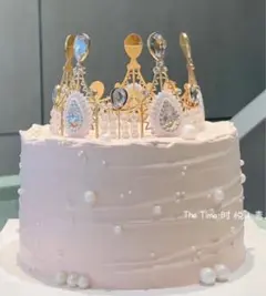 新品☆バースデーケーキトッパー オーナメント ケーキを飾る王冠、頭にかぶる王冠