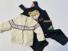 ギャップ　ニットアウターと　ロンパースのセット