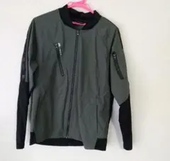 カーキ色 ナイロンジャケット Lサイズ