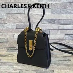 チャールズアンドキース 2WAYショルダーバッグ ミニ ハンドバッグ エコレザー
