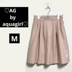 【236】エージーバイアクアガール【M】くすみピンク　フレアスカート　冬生地