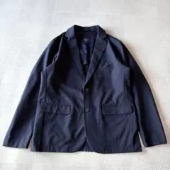 デサントポーズ パッカブルジャケット テーラード ストレッチ ネイビー 
