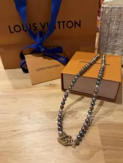 VUITTON ルイヴィトン ビーズ ネックレス コリエ 極美品 - メルカリ