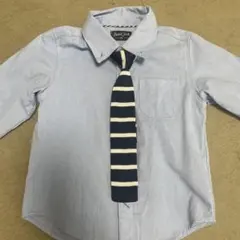 長袖シャツ　取り外しネクタイ付き