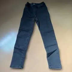GU 데님 롱 팬츠 블랙 120cm