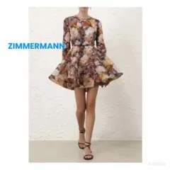 ❇️Zimmermannジマーマン26春新作ピンクドット柄ロングワンピース 