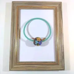 H1033 ハンドメイド とんぼ玉 ヘアゴム