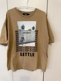 AZUL BY MOUSSY フォトプリント Tシャツ ベージュ Mのサムネイル