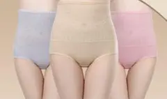 新商品Lサイズレディースハイウエスト３枚セットお腹まで包む 深ばき美形ショーツ