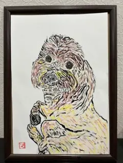 ペット画ミニサイズ《ゴシック》』犬の絵 猫の絵 動物画 - メルカリ