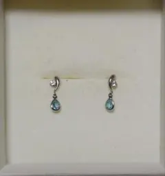 bijou SOPHIA☆K10WGブルートパーズ ドロップピアス☆