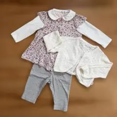 【組曲】3点セット 花柄 80 90 女の子