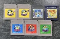 ⭐️動作確認済 ポケモンソフト カセット 7本セット 赤緑青金銀ピカチュウ
