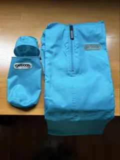 OUTDOOR PRODUCTS レインポンチョ　ライトブルー 収納袋付150㎝のサムネイル