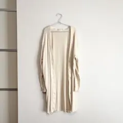 無印良品　ロングカーディガン　オフホワイト