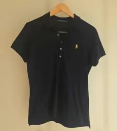 ラルフローレン 　ポロシャツ 　黒　5F M〜L 日本サイズ目安　レディース