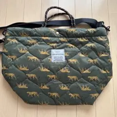 レスポートサック HARPER BAG ブリードオブドッグ 犬柄 刺繍 カーキ