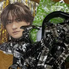 SixTONES 森本慎太郎 VVS うちわ ペンライト 銀テープ フル3本