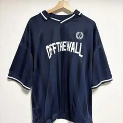 VANS OFF THE WALL ネイビー ゲームシャツ XL