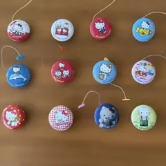 サンリオ缶バッジ 昭和レトロ1974-84 当時物＋ダニエル初期計12点セット