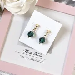 スワロフスキー ピアス イヤリング グリーン