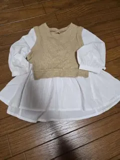 petit main レイヤード長袖シャツ 110 美品