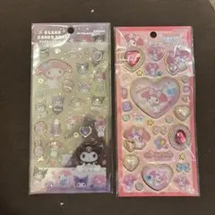 サンリオ　キラキラジュエルシール　クリアキャンディシール　マイメロ