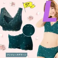 上下セット Lサイズ ルーナナチュラルアップナイトブラ 新品のサムネイル