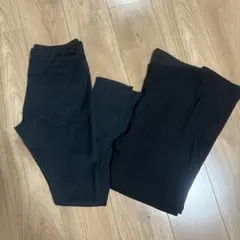 ブラック マタニティパンツ 2枚