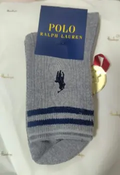 Polo Ralph Lauren グレー ソックス 22〜24cm　新品