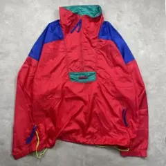 80's vintage Columbia ハーフジップナイロンプルオーバーＸＬ